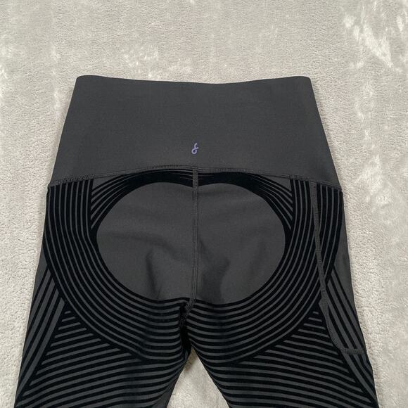 Fanka Leggings XS Black Body Sculpt 7/8 Compression Smoothing Running Workout - Picture 4 of 10